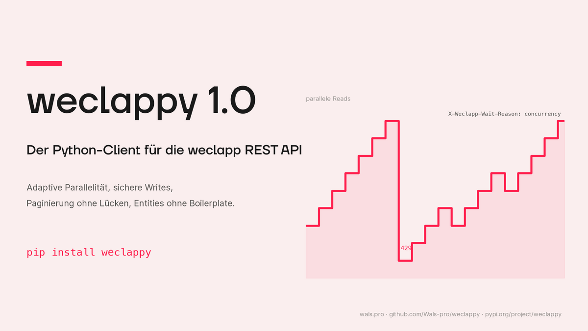 weclappy 1.0: Der Python-Client, der die weclapp-API wirklich versteht