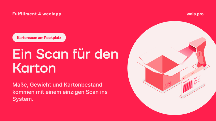 Ein Scan für den Karton: Wie Fulfillment 4 weclapp Maße, Gewicht und Kartonbestand mitdenkt