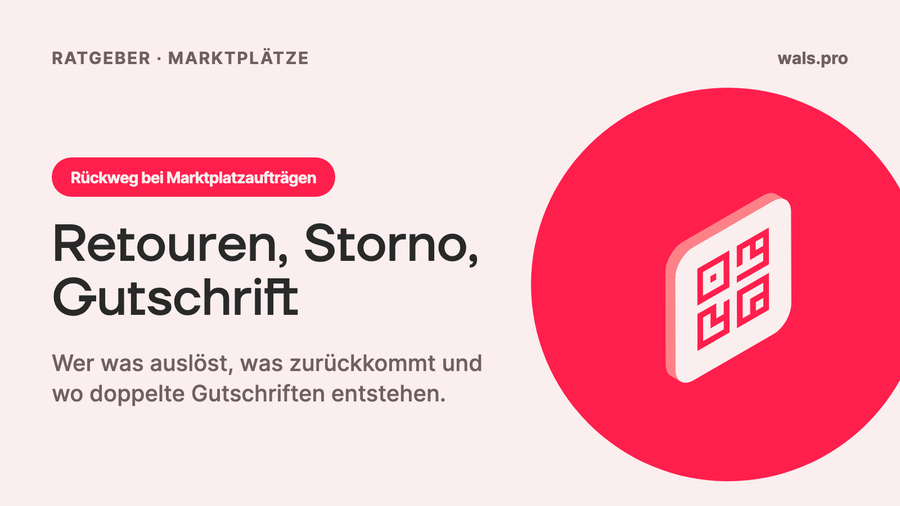 Retouren, Storno und Gutschrift bei Marktplatzaufträgen in weclapp: Wer löst was aus, und was kommt zurück