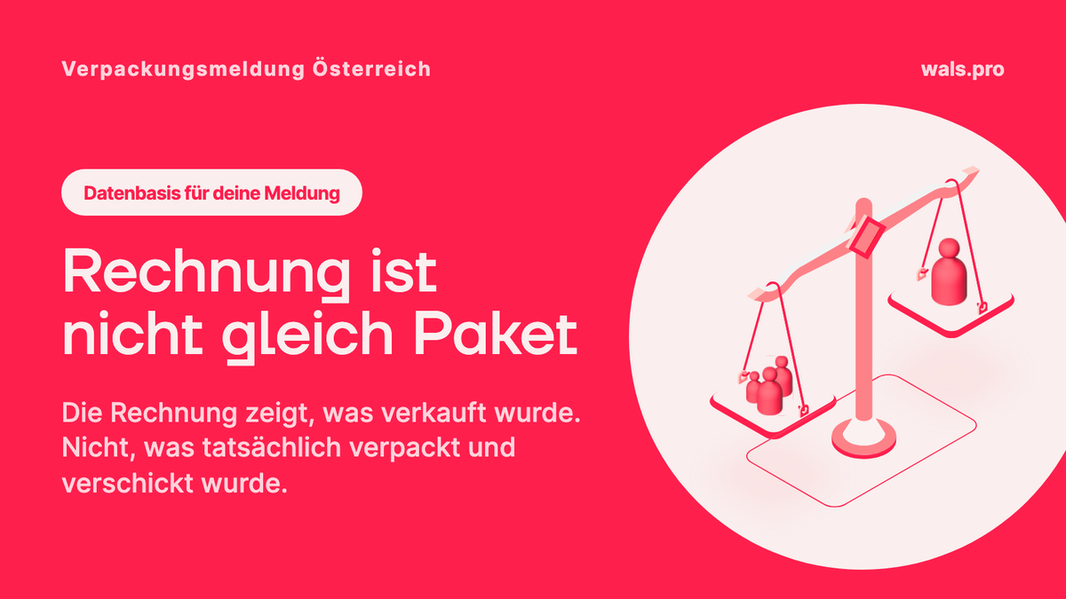 Verpackungsmeldung in Österreich: Warum die Rechnung die falsche Datenbasis ist und Versanddaten die richtige