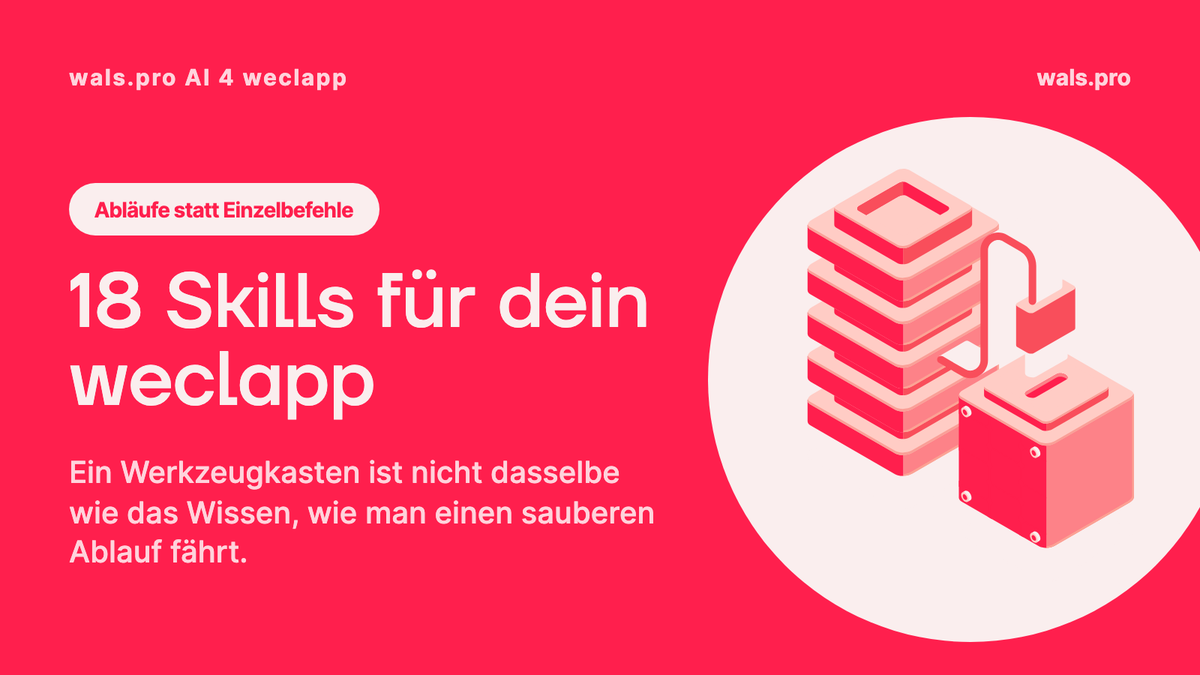 weclapp-Skills: deinem KI-Assistenten ganze ERP-Abläufe beibringen