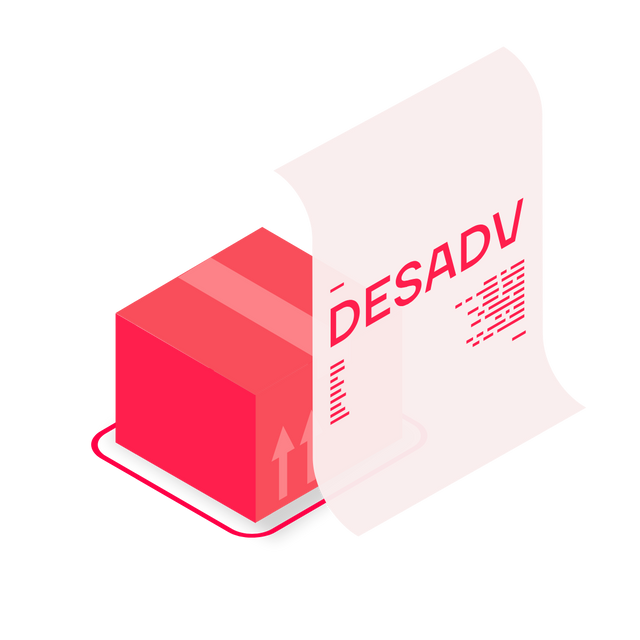 Paket mit EDI-Versandavis (DESADV) als wals.pro Illustration