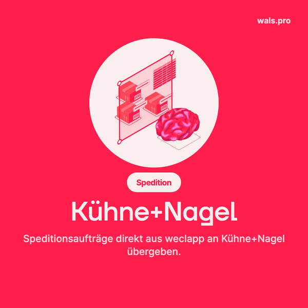Kühne+Nagel mit Fulfillment 4 weclapp